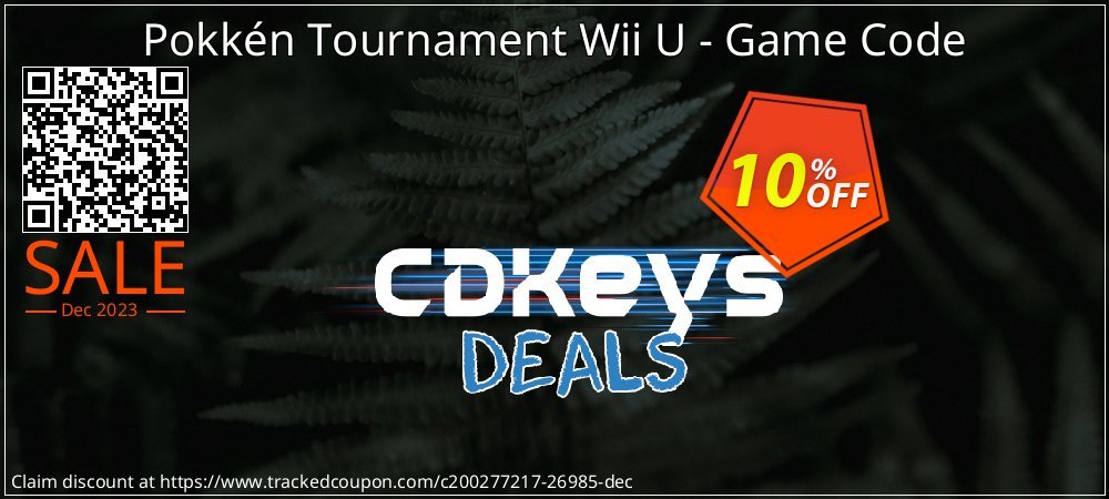 Pokkén Tournament Wii U - Game Code coupon on National Walking Day super sale