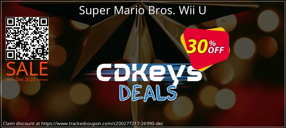 Super Mario Bros. Wii U coupon on National Walking Day offer