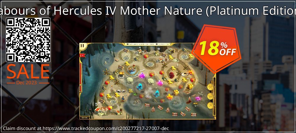 12 Labours of Hercules IV Mother Nature - Platinum Edition PC coupon on April Fools' Day deals
