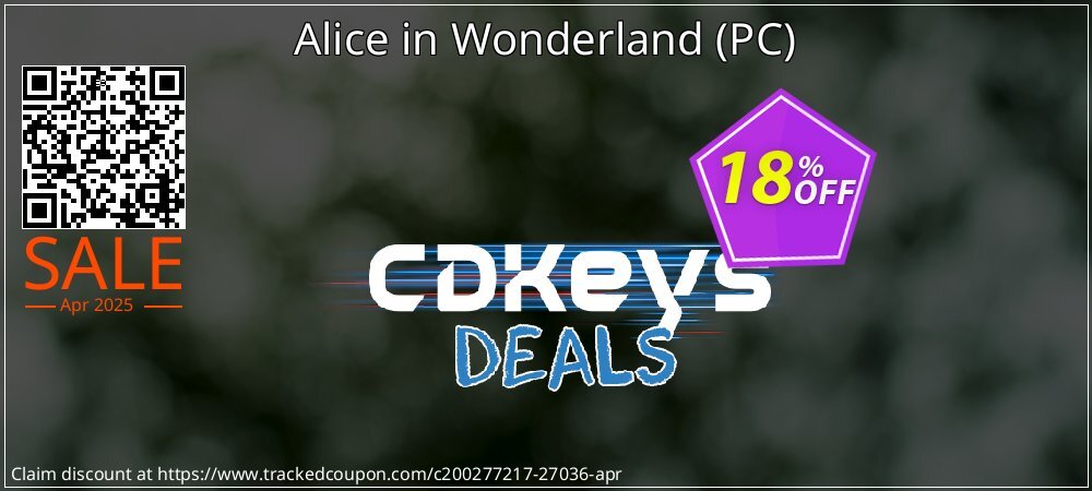 Alice in Wonderland - PC  coupon on National Loyalty Day offering discount