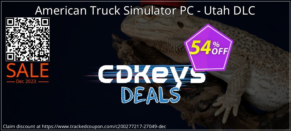 American Truck Simulator PC - Utah DLC coupon on Tell a Lie Day discounts