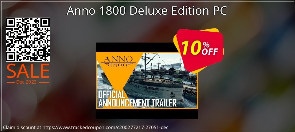 Anno 1800 Deluxe Edition PC coupon on Palm Sunday promotions