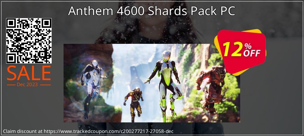 Anthem 4600 Shards Pack PC coupon on Easter Day discounts