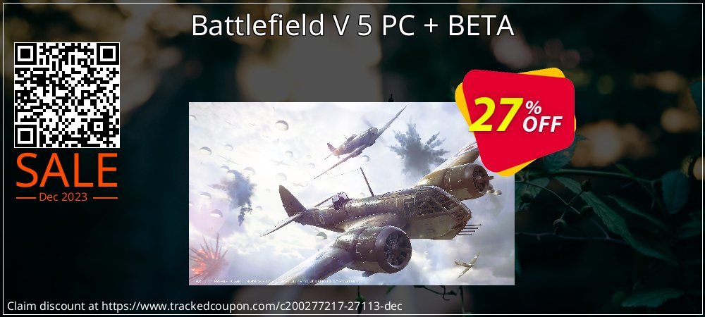 Battlefield V 5 PC + BETA coupon on Constitution Memorial Day sales