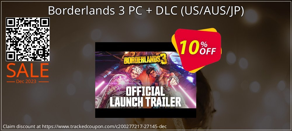 Borderlands 3 PC + DLC - US/AUS/JP  coupon on World Backup Day discount