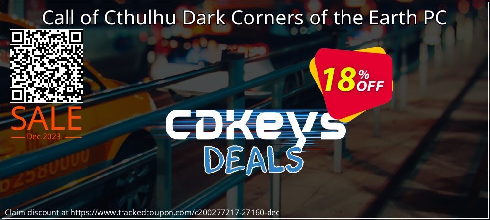 Call of Cthulhu Dark Corners of the Earth PC coupon on Tattoo Day offering discount