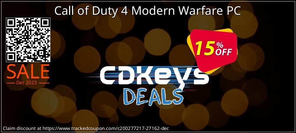 Call of Duty 4 Modern Warfare PC coupon on Working Day offering discount