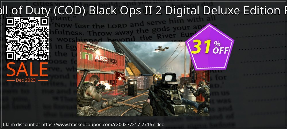 Call of Duty - COD Black Ops II 2 Digital Deluxe Edition PC coupon on April Fools' Day promotions