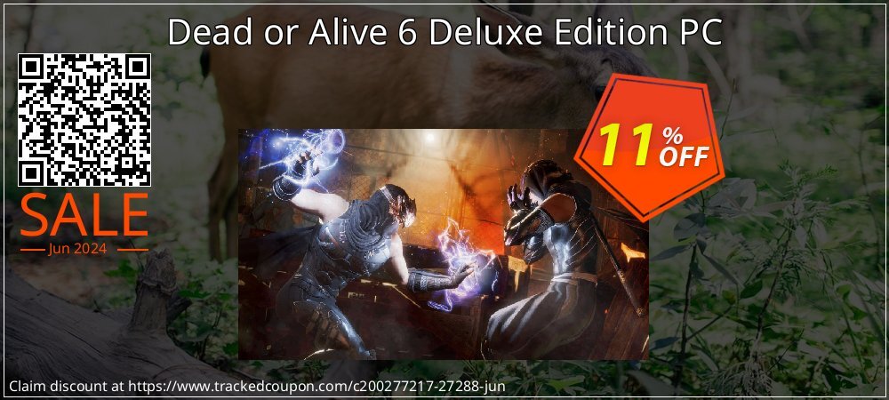 Dead or Alive 6 Deluxe Edition PC coupon on National Pizza Party Day offering discount