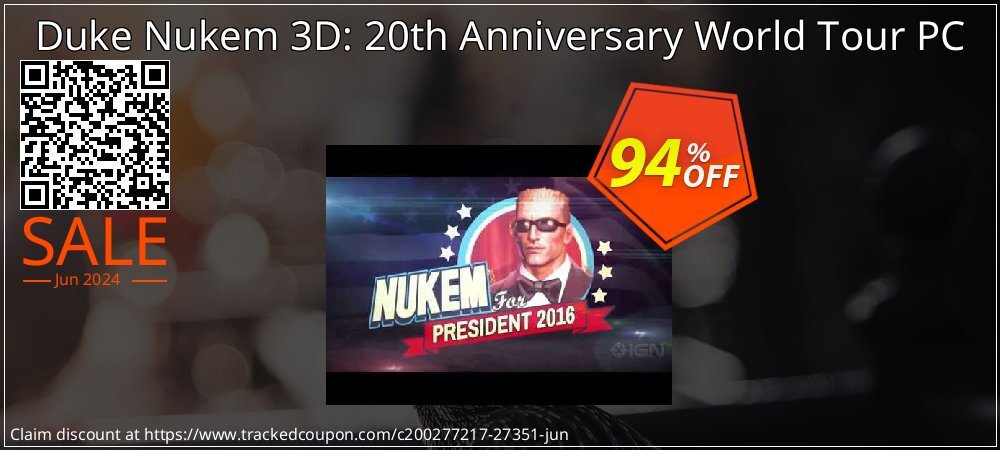 Duke Nukem 3D: 20th Anniversary World Tour PC coupon on World Whisky Day offering discount