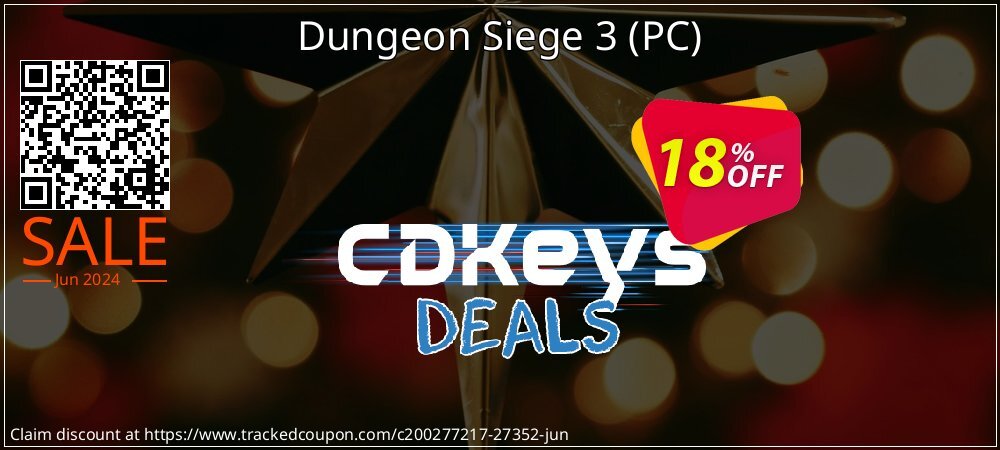 Dungeon Siege 3 - PC  coupon on National Memo Day offering sales