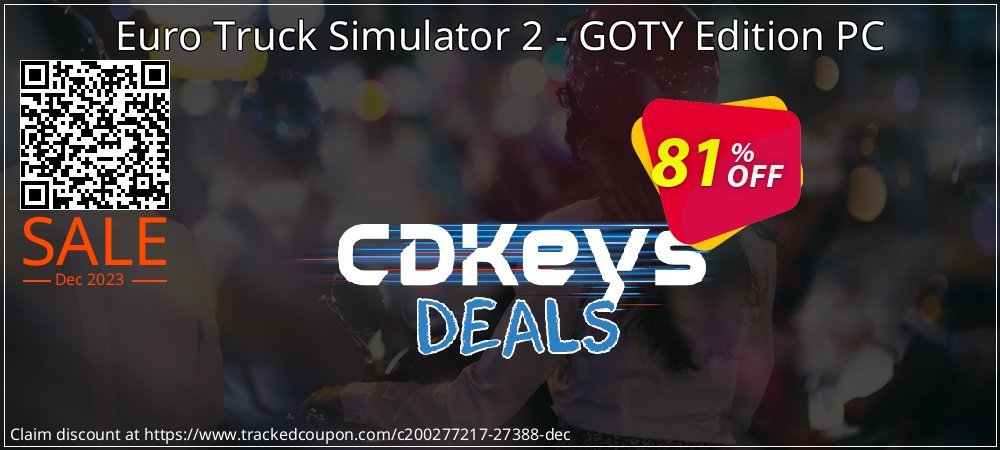 Euro Truck Simulator 2 - GOTY Edition PC coupon on Virtual Vacation Day discount