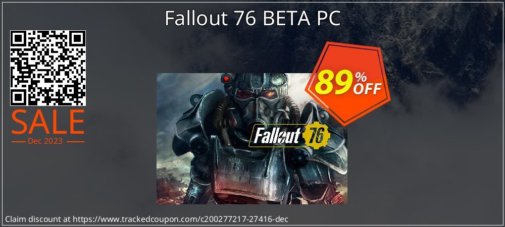 Fallout 76 BETA PC coupon on World Party Day offering sales
