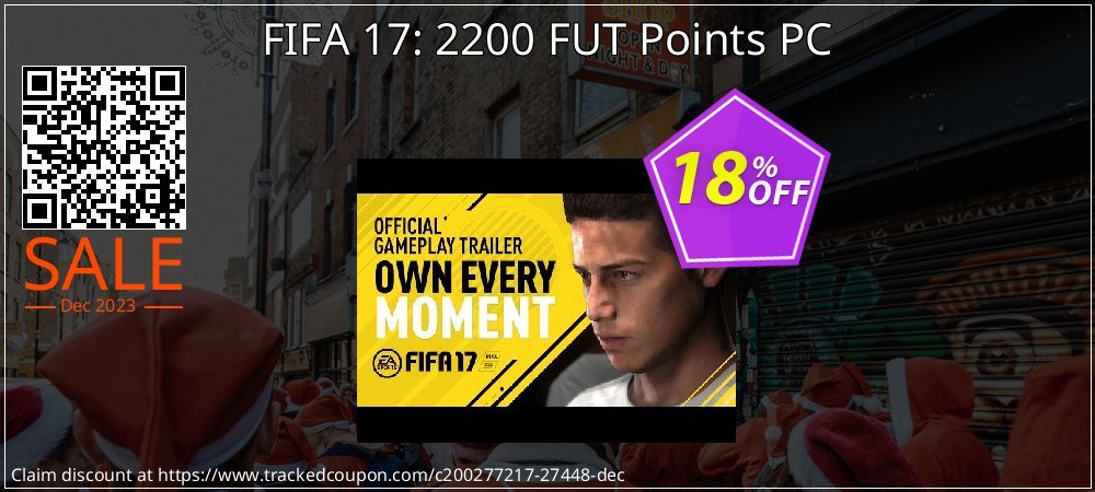 FIFA 17: 2200 FUT Points PC coupon on Virtual Vacation Day sales