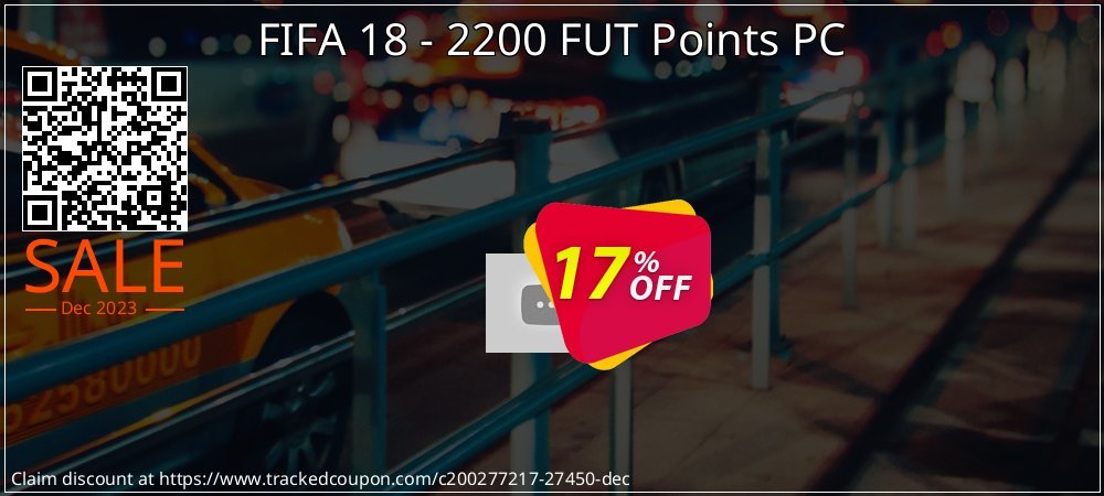 FIFA 18 - 2200 FUT Points PC coupon on National Walking Day discount