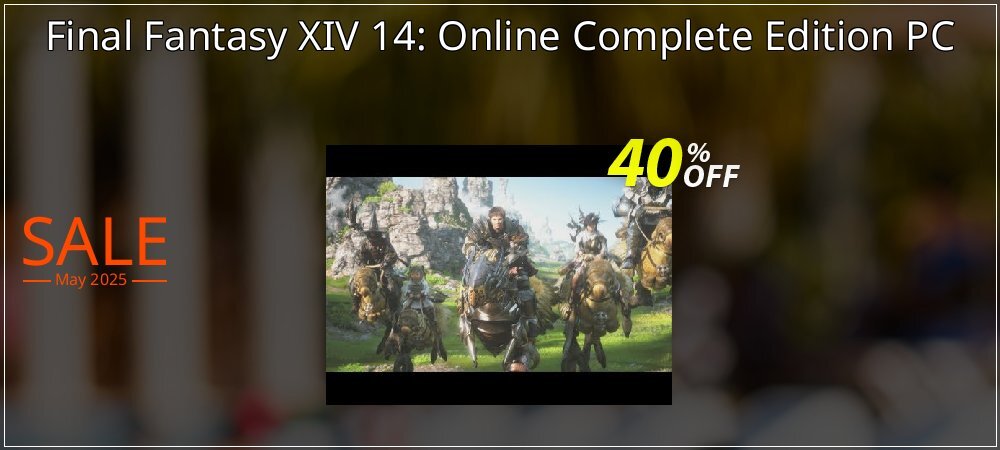 Final Fantasy XIV 14: Online Complete Edition PC coupon on Working Day promotions
