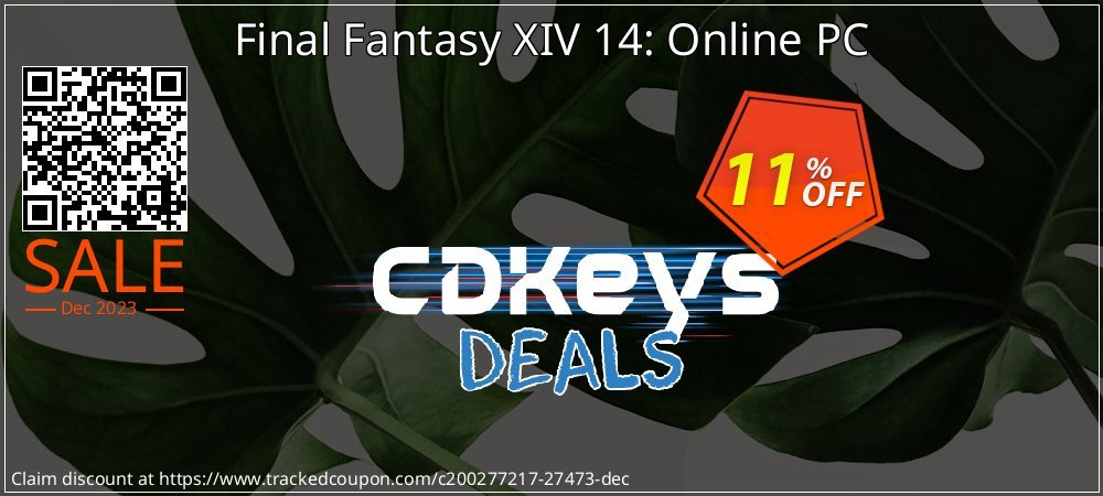 Final Fantasy XIV 14: Online PC coupon on Virtual Vacation Day discounts