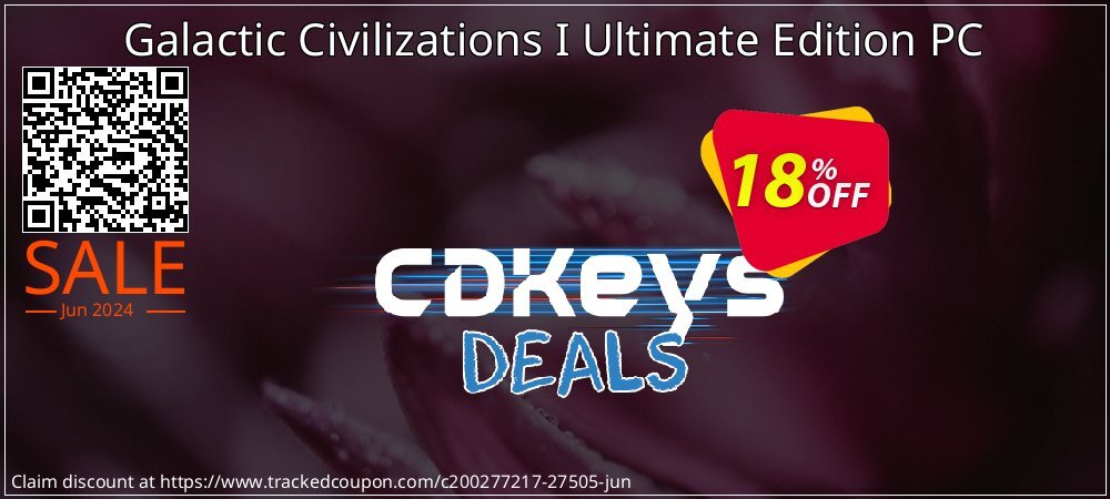 Galactic Civilizations I Ultimate Edition PC coupon on Mother's Day offering sales