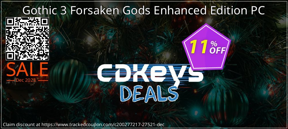 Gothic 3 Forsaken Gods Enhanced Edition PC coupon on Palm Sunday deals