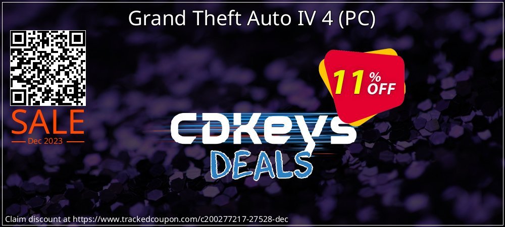 Grand Theft Auto IV 4 - PC  coupon on Easter Day sales