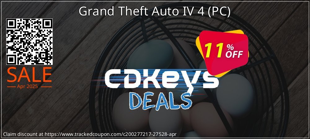 Grand Theft Auto IV 4 - PC  coupon on Easter Day sales