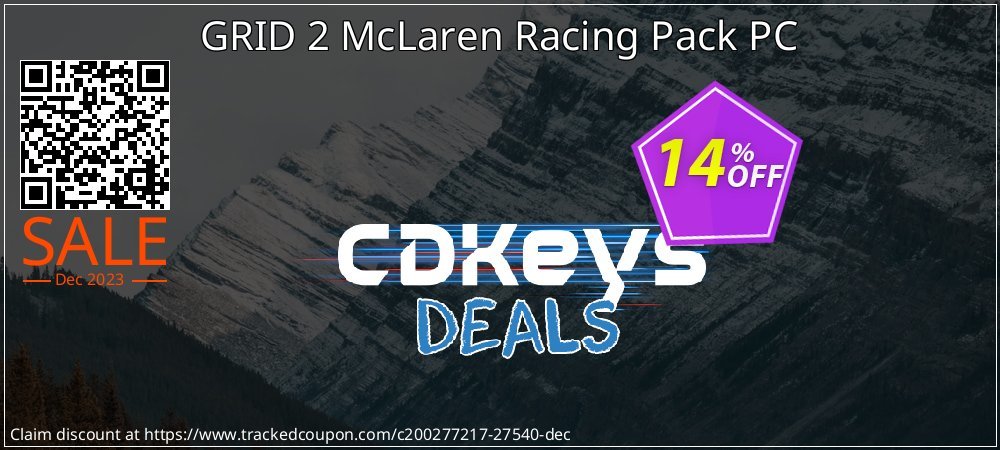 GRID 2 McLaren Racing Pack PC coupon on National Walking Day discount