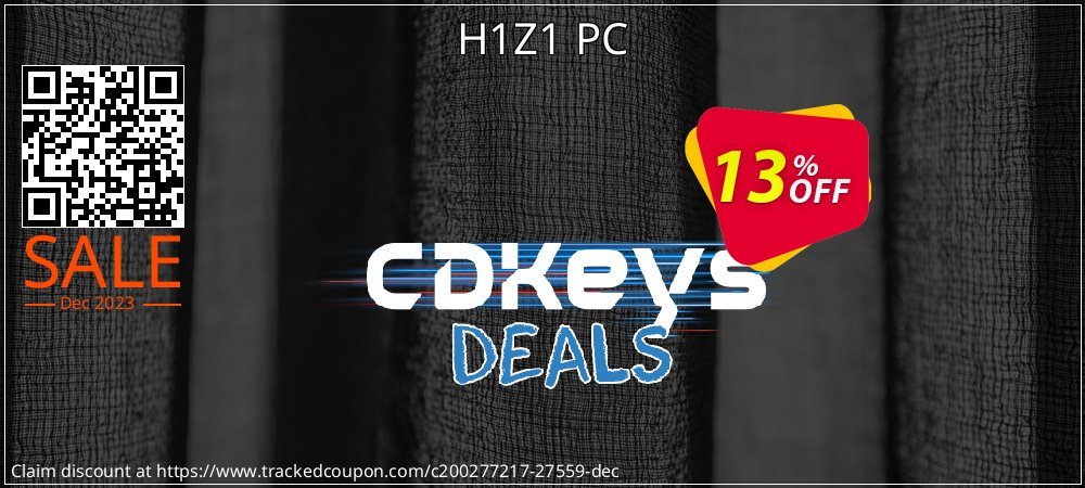 H1Z1 PC coupon on Tell a Lie Day offering discount