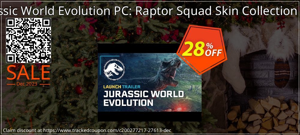 Jurassic World Evolution PC: Raptor Squad Skin Collection DLC coupon on Easter Day offering discount
