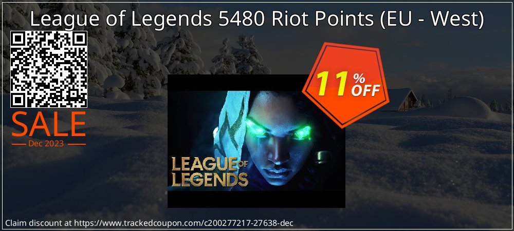 League of Legends 5480 Riot Points - EU - West  coupon on Easter Day offer