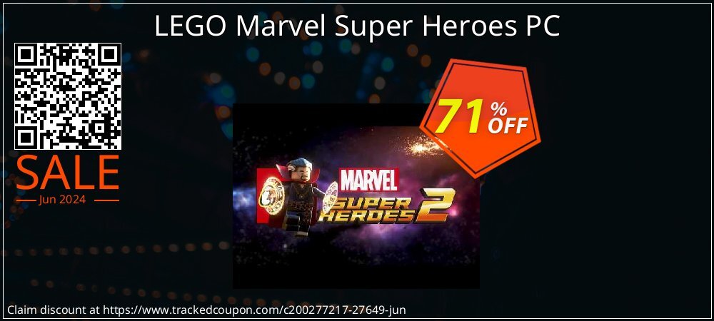 LEGO Marvel Super Heroes PC coupon on National Smile Day offering sales