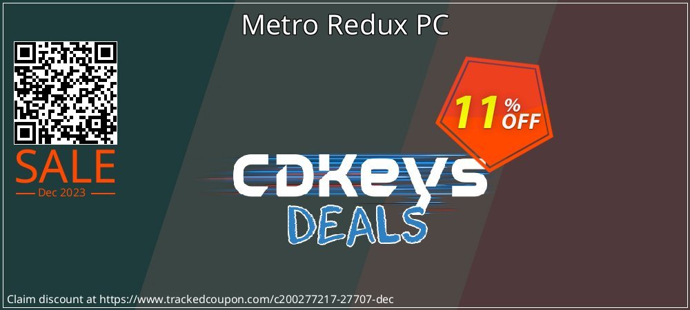 Metro Redux PC coupon on National Memo Day sales