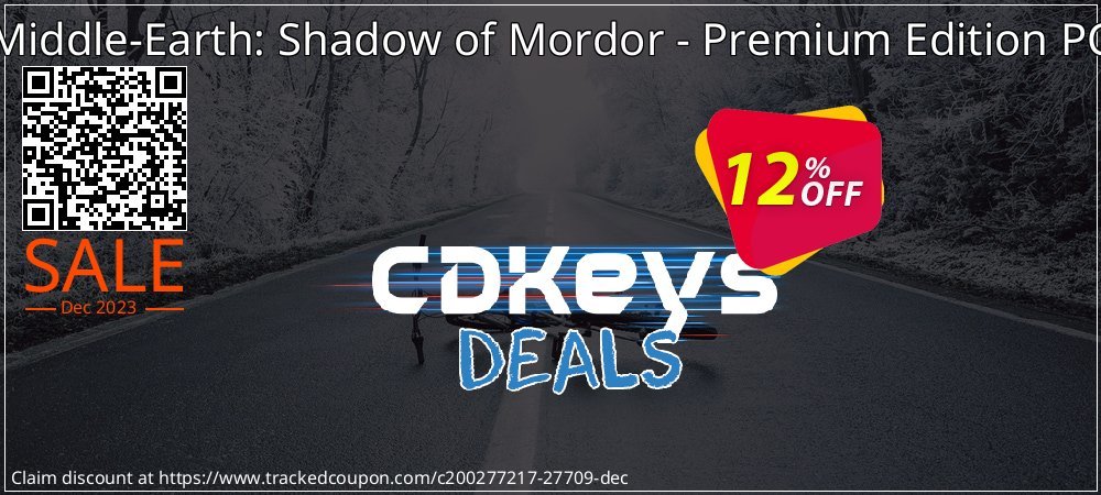 Get 10% OFF Middle-Earth: Shadow of Mordor - Premium Edition PC promo sales