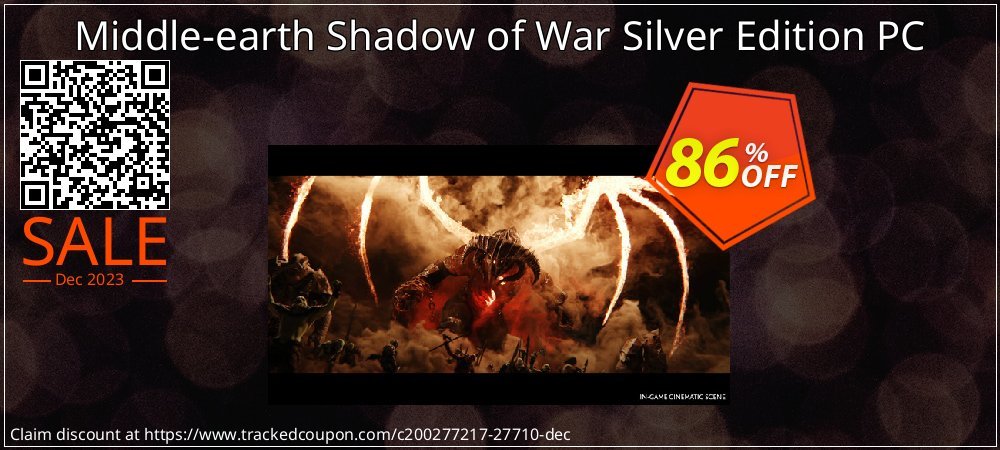 Middle-earth Shadow of War Silver Edition PC coupon on National Walking Day offer