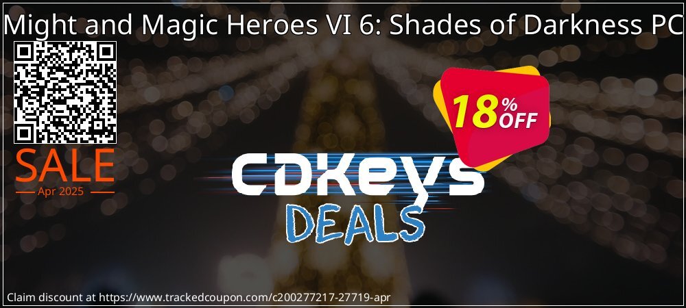 Might and Magic Heroes VI 6: Shades of Darkness PC coupon on World Password Day discount