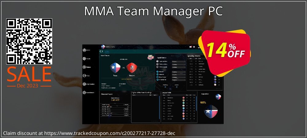 MMA Team Manager PC coupon on National Pizza Party Day discount