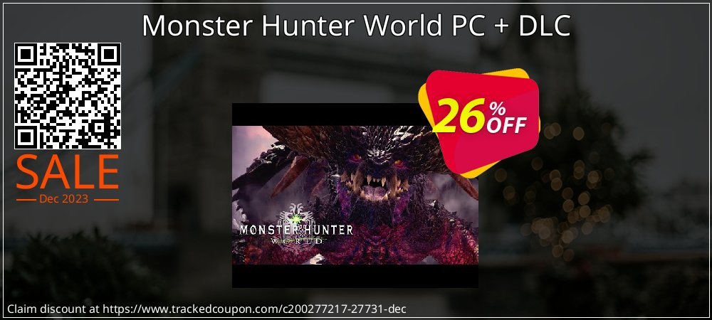 Monster Hunter World PC + DLC coupon on World Party Day offering sales