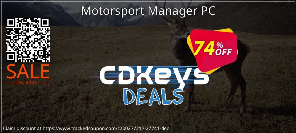 Motorsport Manager PC coupon on World Party Day super sale