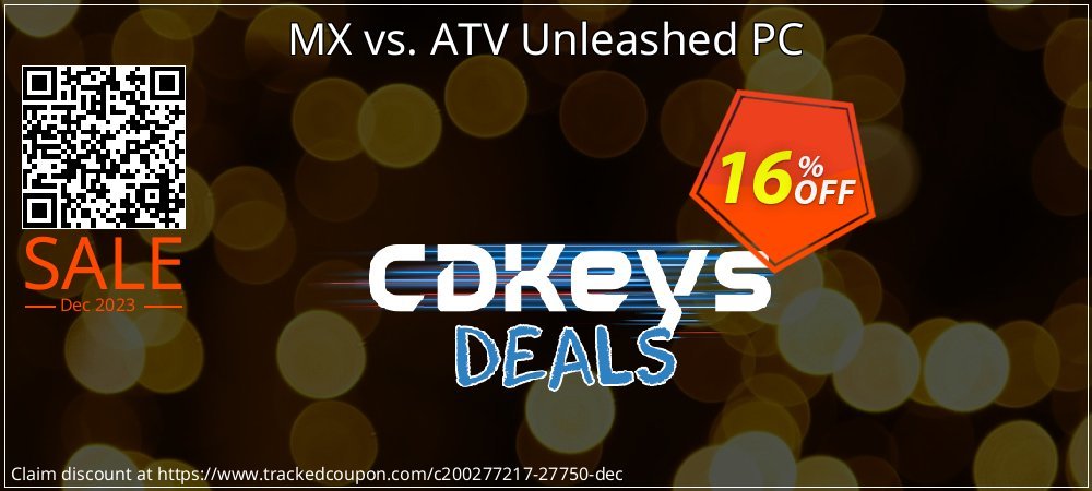 MX vs. ATV Unleashed PC coupon on National Walking Day super sale
