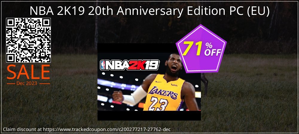 NBA 2K19 20th Anniversary Edition PC - EU  coupon on April Fools Day promotions