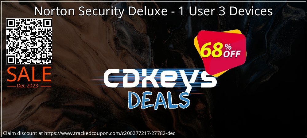 Norton Security Deluxe - 1 User 3 Devices coupon on Working Day discount