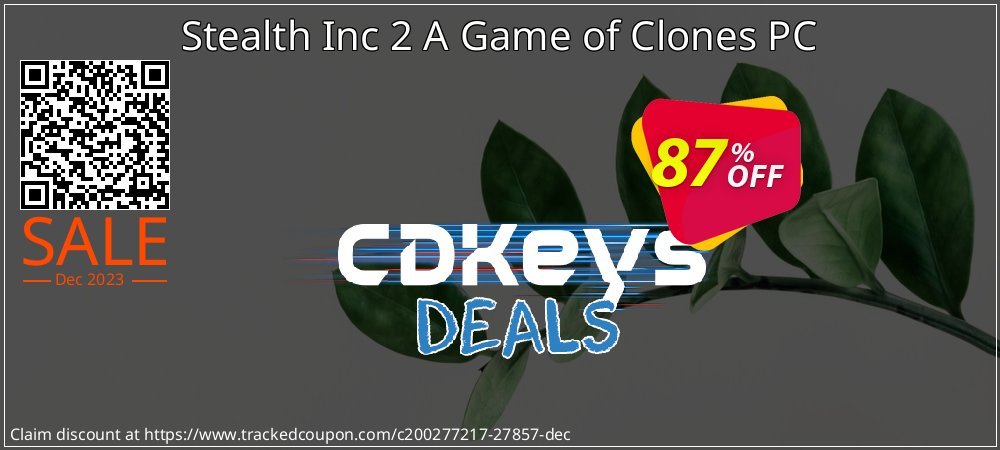 Stealth Inc 2 A Game of Clones PC coupon on April Fools' Day offering sales
