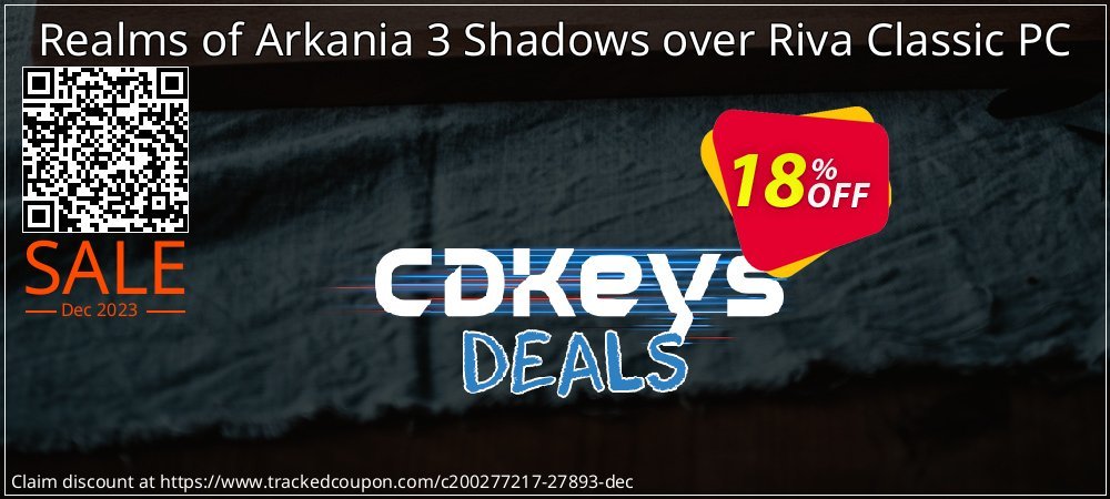 Realms of Arkania 3 Shadows over Riva Classic PC coupon on Easter Day offering sales