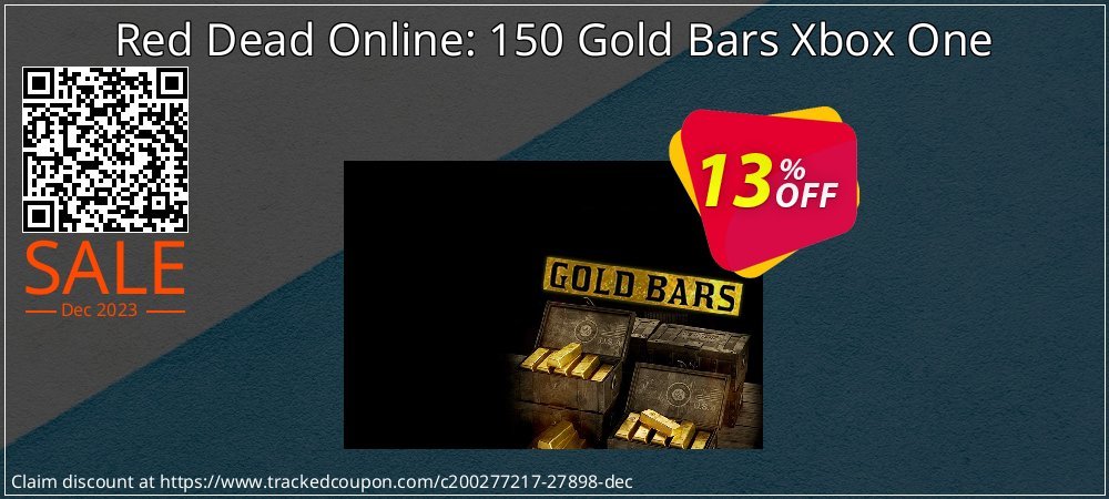Red Dead Online: 150 Gold Bars Xbox One coupon on Constitution Memorial Day offer