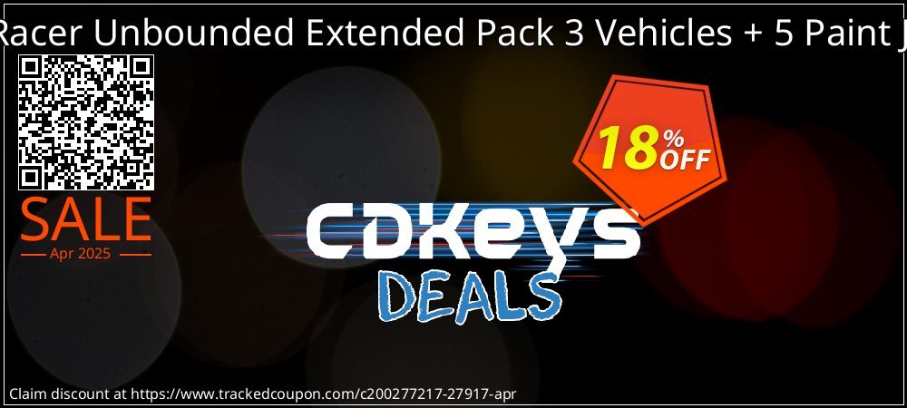 Ridge Racer Unbounded Extended Pack 3 Vehicles + 5 Paint Jobs PC coupon on April Fools' Day offer