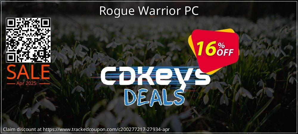 Rogue Warrior PC coupon on Earth Hour sales
