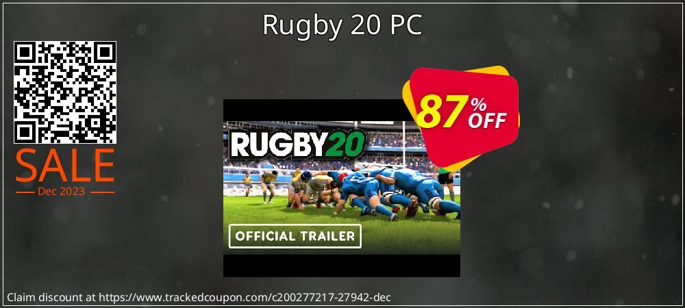 Rugby 20 PC coupon on Working Day deals