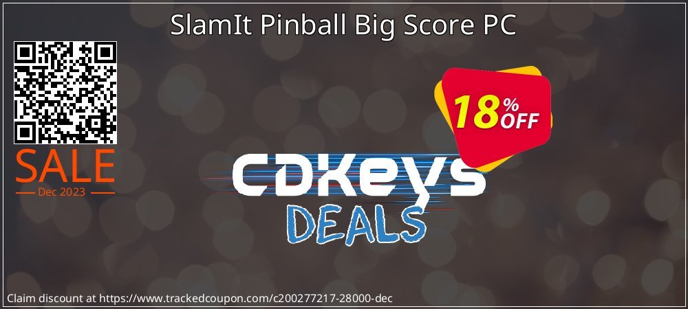 SlamIt Pinball Big Score PC coupon on National Walking Day offering discount