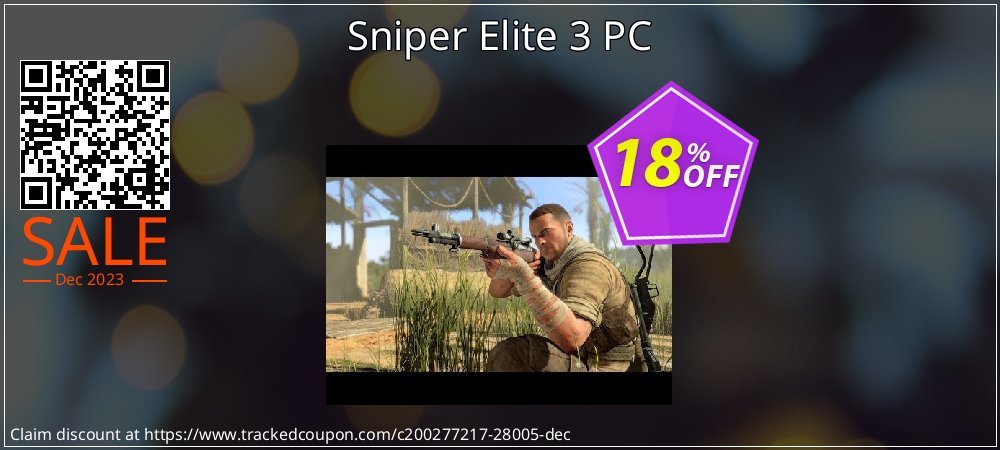 Sniper Elite 3 PC coupon on World Backup Day promotions