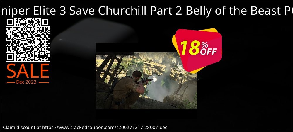 Get 10% OFF Sniper Elite 3 Save Churchill Part 2 Belly of the Beast PC offering sales