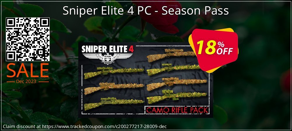 Sniper Elite 4 PC - Season Pass coupon on Tell a Lie Day offering discount